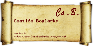 Csatlós Boglárka névjegykártya